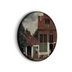 Akoestisch Schilderij Johannes Vermeer Gezicht op huizen in Delft 1658 Rond - Muurcirkel Template Vierkant Rond OM 30 3 scaled 1