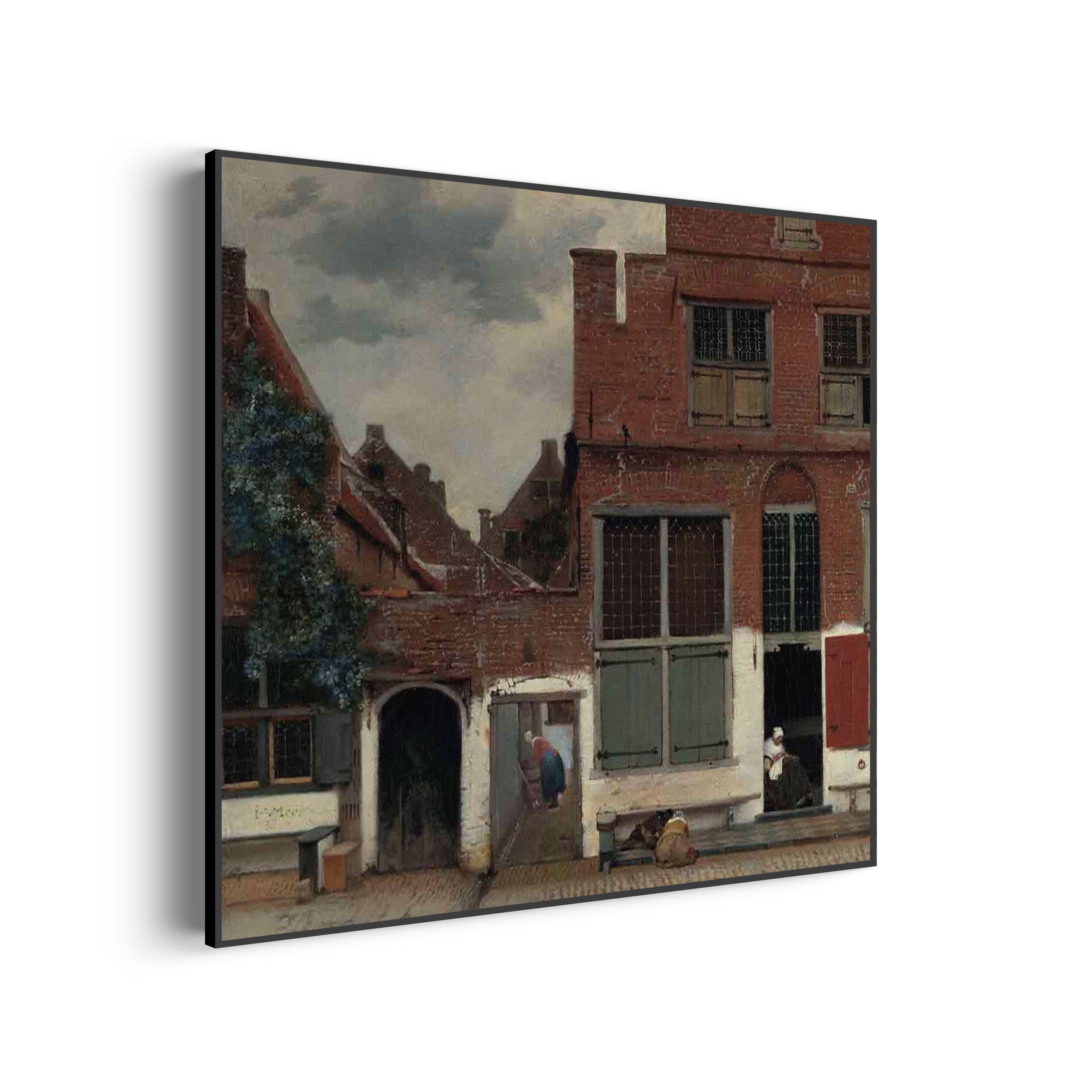 Akoestisch Schilderij Johannes Vermeer Gezicht op huizen in Delft 1658 Vierkant Template Vierkant Rond OM 30 scaled 1