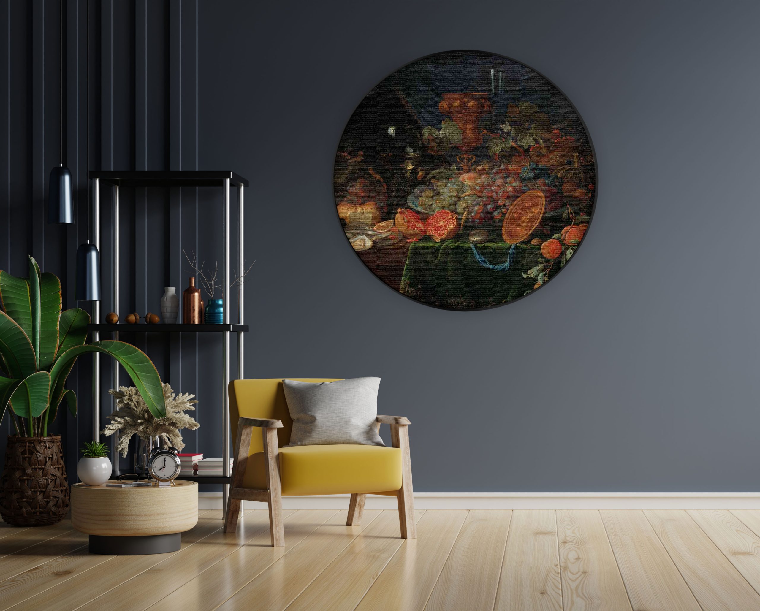 Akoestisch Schilderij Johannes Vermeer Meisje met de parel 1665-1167 Rond - Muurcirkel Template Vierkant Rond OM 31 4 scaled 1