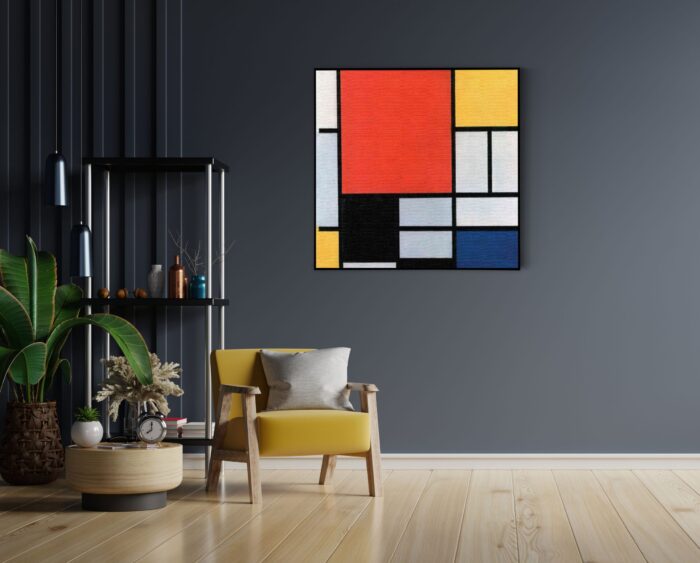 Akoestisch Schilderij Mondriaan Gele Hokjes Vierkant Template Vierkant Rond OM 4 1 scaled 1