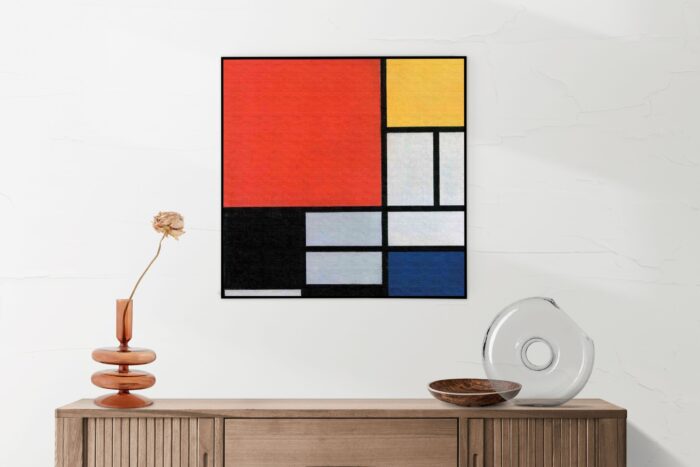 Akoestisch Schilderij Mondriaan Gele Hokjes Vierkant Template Vierkant Rond OM 4 2 scaled 1