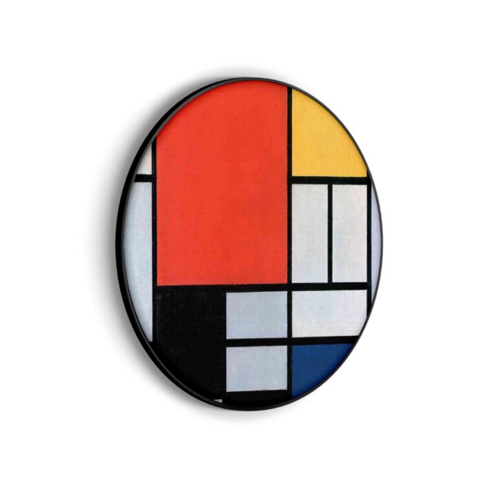 Akoestisch Schilderij Mondriaan Gele Hokjes Rond - Muurcirkel Template Vierkant Rond OM 4 3 scaled 1