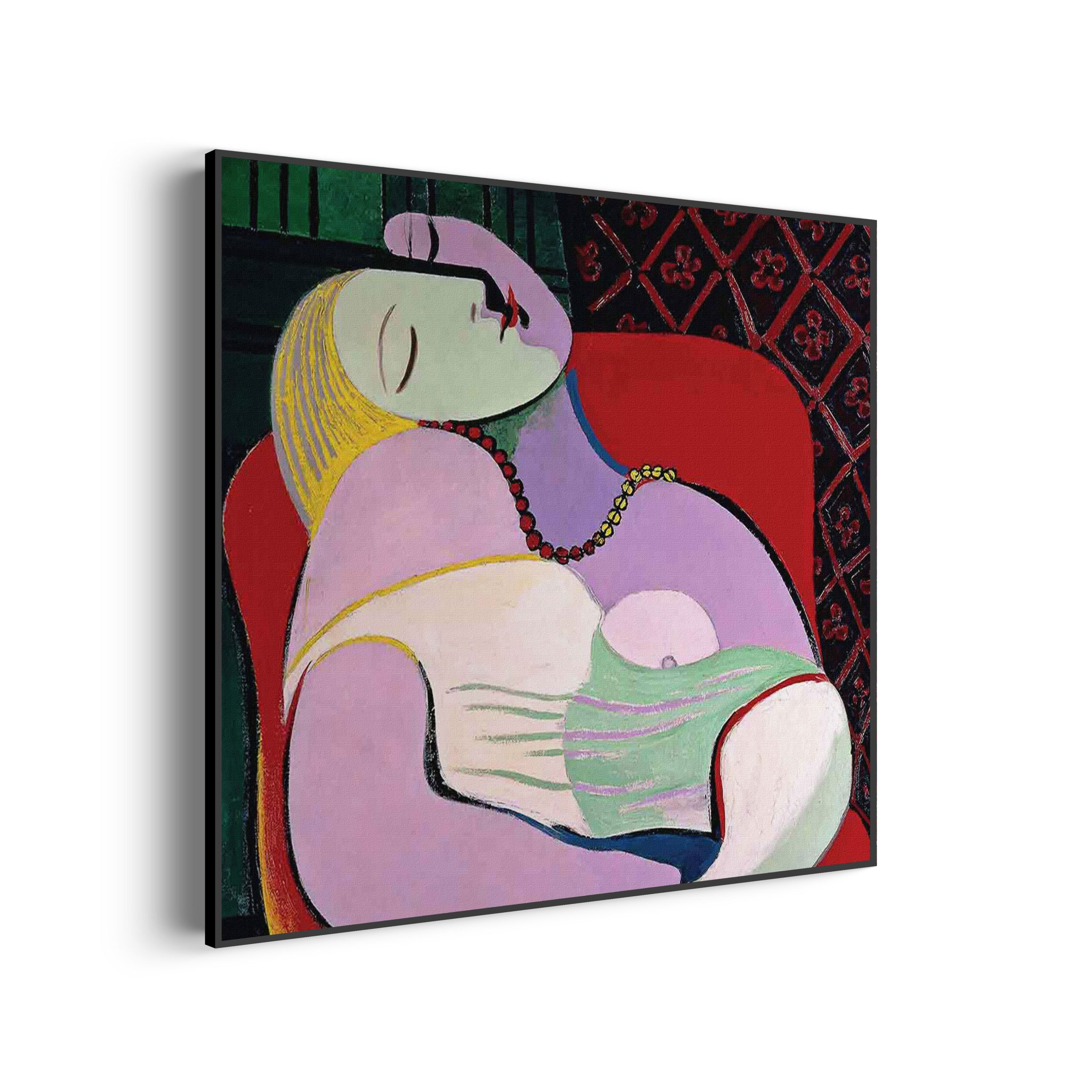 Akoestisch Schilderij Johannes Vermeer Meisje met de parel 1665-1167 Vierkant Template Vierkant Rond OM 8 scaled 1