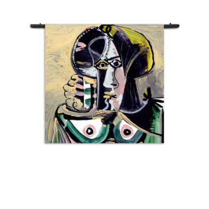 Wandkleed Picasso Portret van een vrouw 1971 Rechthoek Vierkant