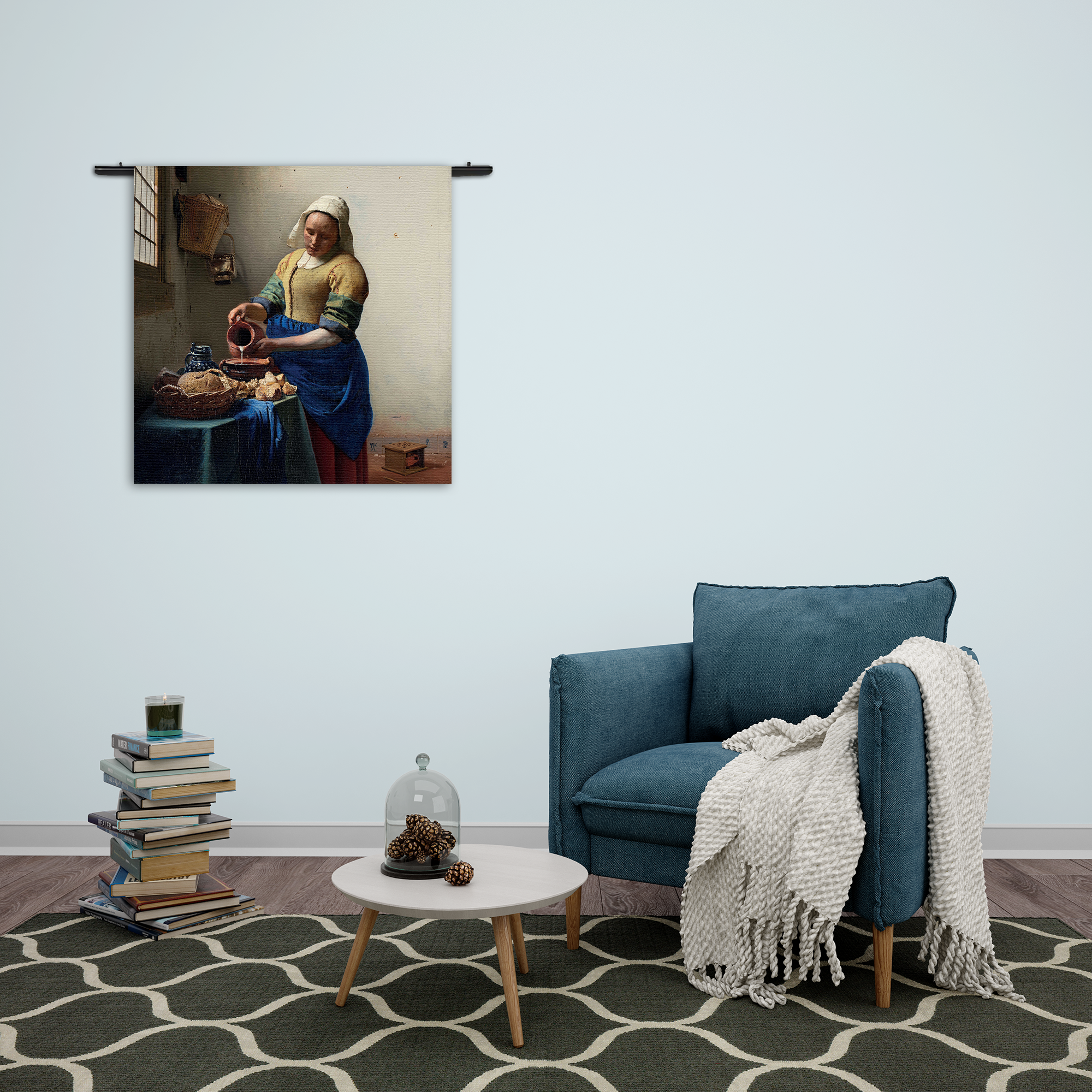 Template_Vierkant_Rond_Om_29-2 Wandkleed Johannes Vermeer Het Melkmeisje 1660 Rechthoek Vierkant Template Vierkant Rond Om 29 2