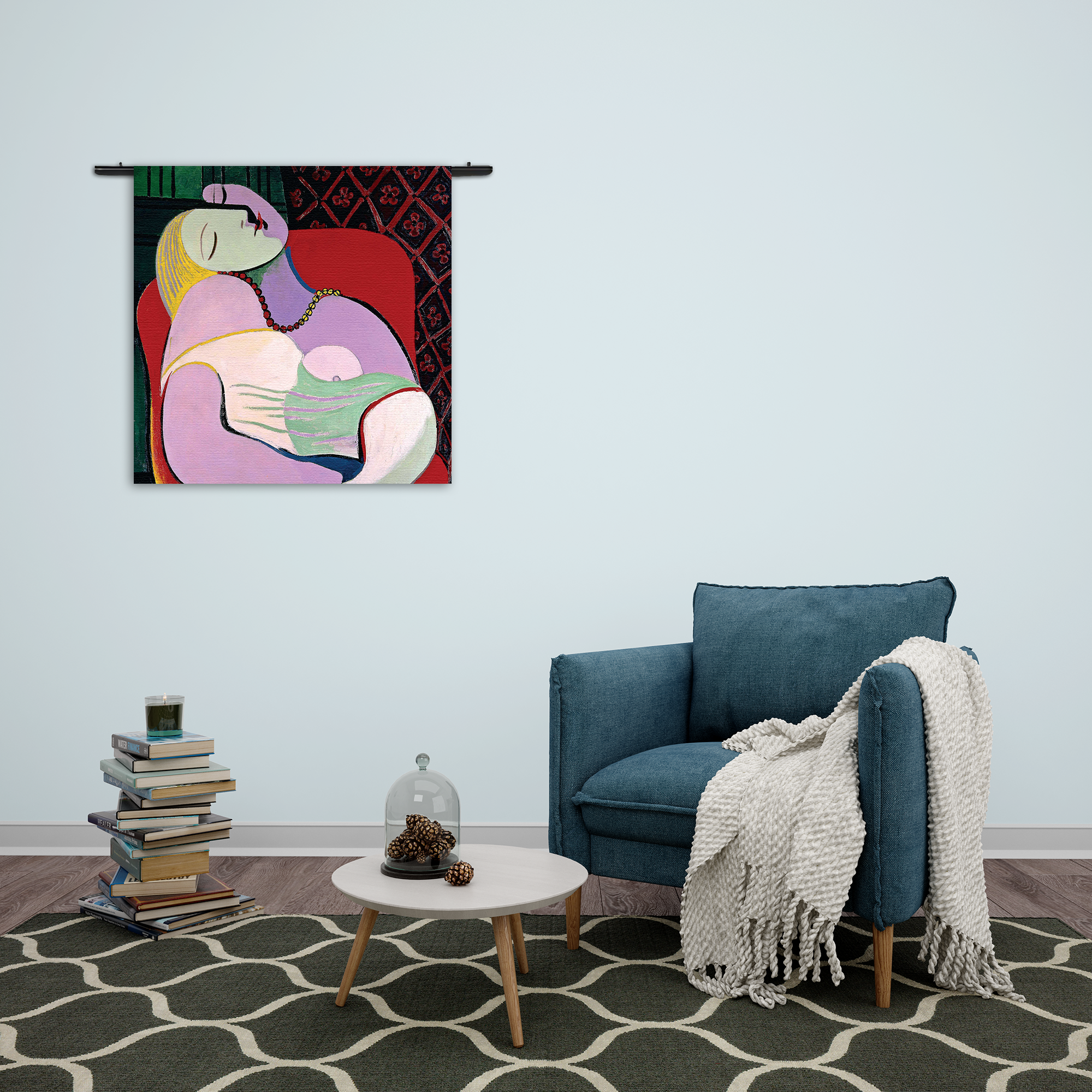 Wandkleed Picasso Een Droom 1932 Rechthoek Vierkant Template Vierkant Rond Om 8 2