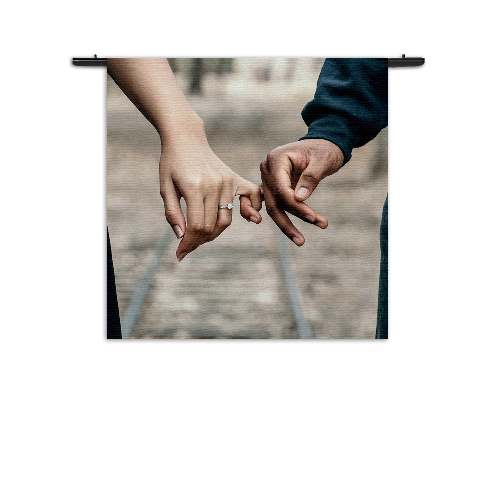 Wandkleed Pak Maar Mijn Hand Rechthoek Vierkant