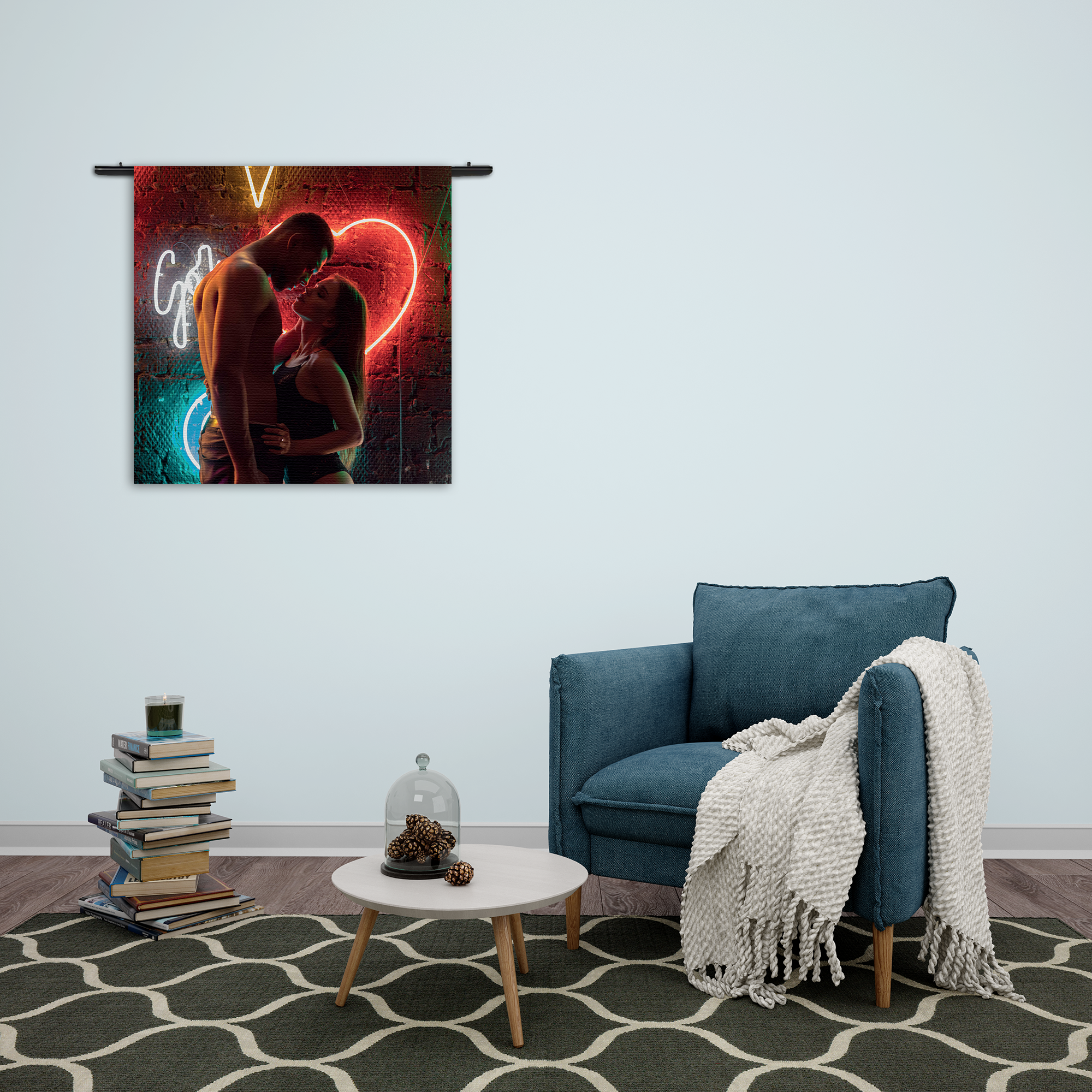 Wandkleed Living The Sexy Life Rechthoek Vierkant Template Vierkant Rond Romantisch 18 2