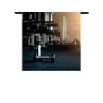 Wandkleed Sportschool Rechthoek Vierkant