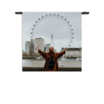 Wandkleed London Eye Rechthoek Vierkant