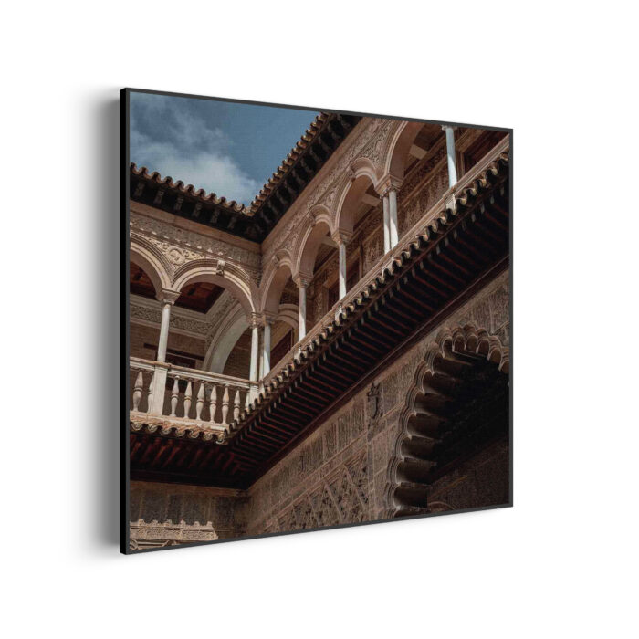 Akoestisch Schilderij Koninklijk Paleis van Sevilla Vierkant Template Vierkant Rond Steden 15 3 scaled 1