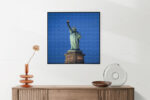 Akoestisch Schilderij Vrijheidsbeeld New York Donker 01 Vierkant Template Vierkant Rond Steden 18 2 1 scaled 1