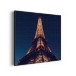 Akoestisch Schilderij Eiffeltoren Parijs at Night Vierkant Template Vierkant Rond Steden 23 2 1 scaled 1