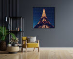 Akoestisch Schilderij Eiffeltoren Parijs at Night Vierkant Template Vierkant Rond Steden 23 3 scaled 1