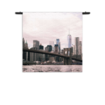 Wandkleed Brooklyn Bridge New York Rechthoek Vierkant
