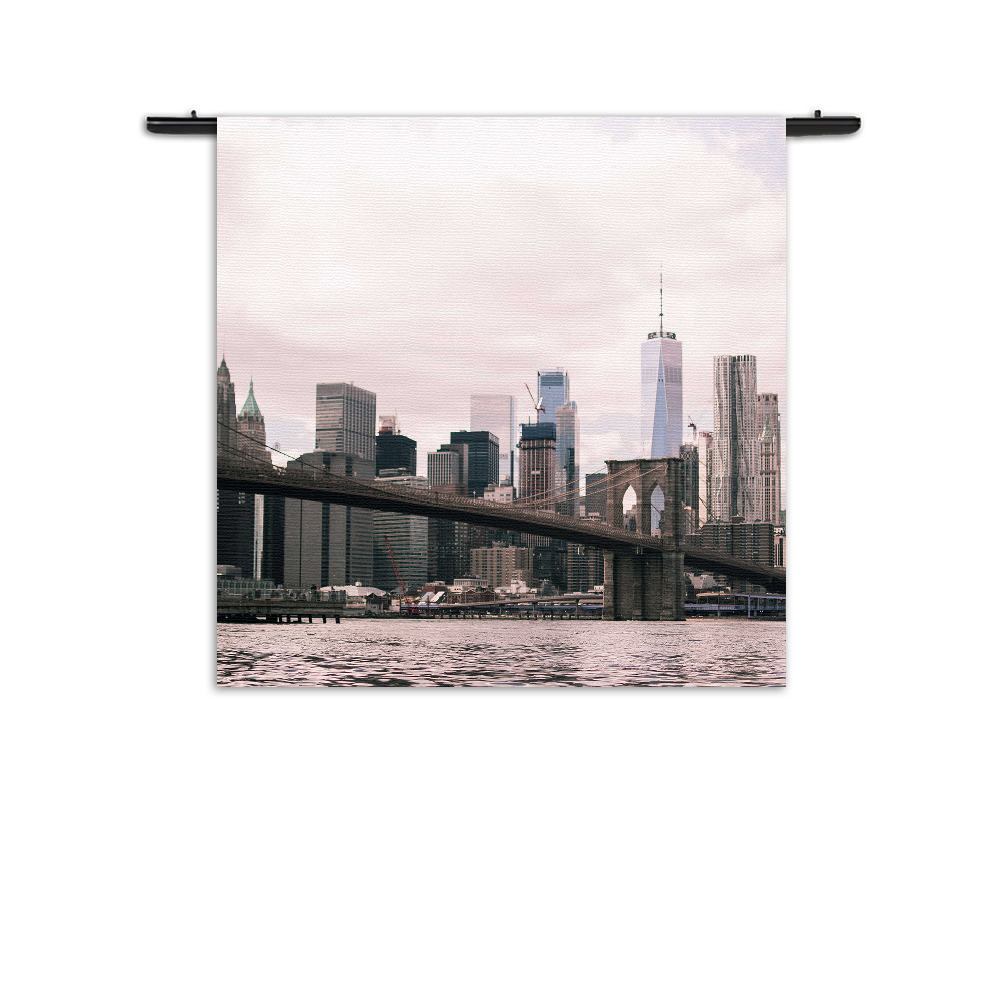 Wandkleed Brooklyn Bridge New York Rechthoek Vierkant