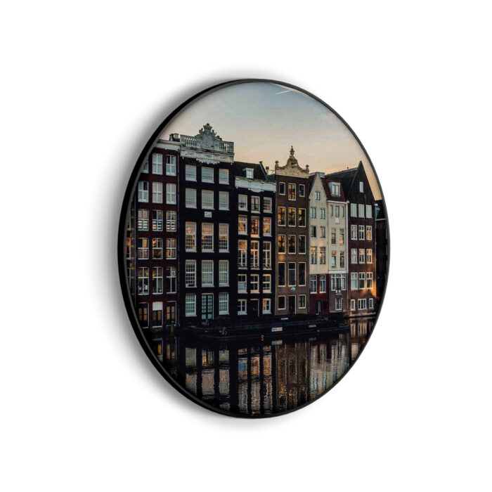 Akoestisch Schilderij Aan die Amsterdamse Gracht Rond - Muurcirkel Template Vierkant Rond Steden 33 1 scaled 1
