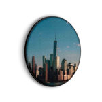 Akoestisch Schilderij New York Gebouwen Skyline Rond - Muurcirkel Template Vierkant Rond Steden 36 scaled 1