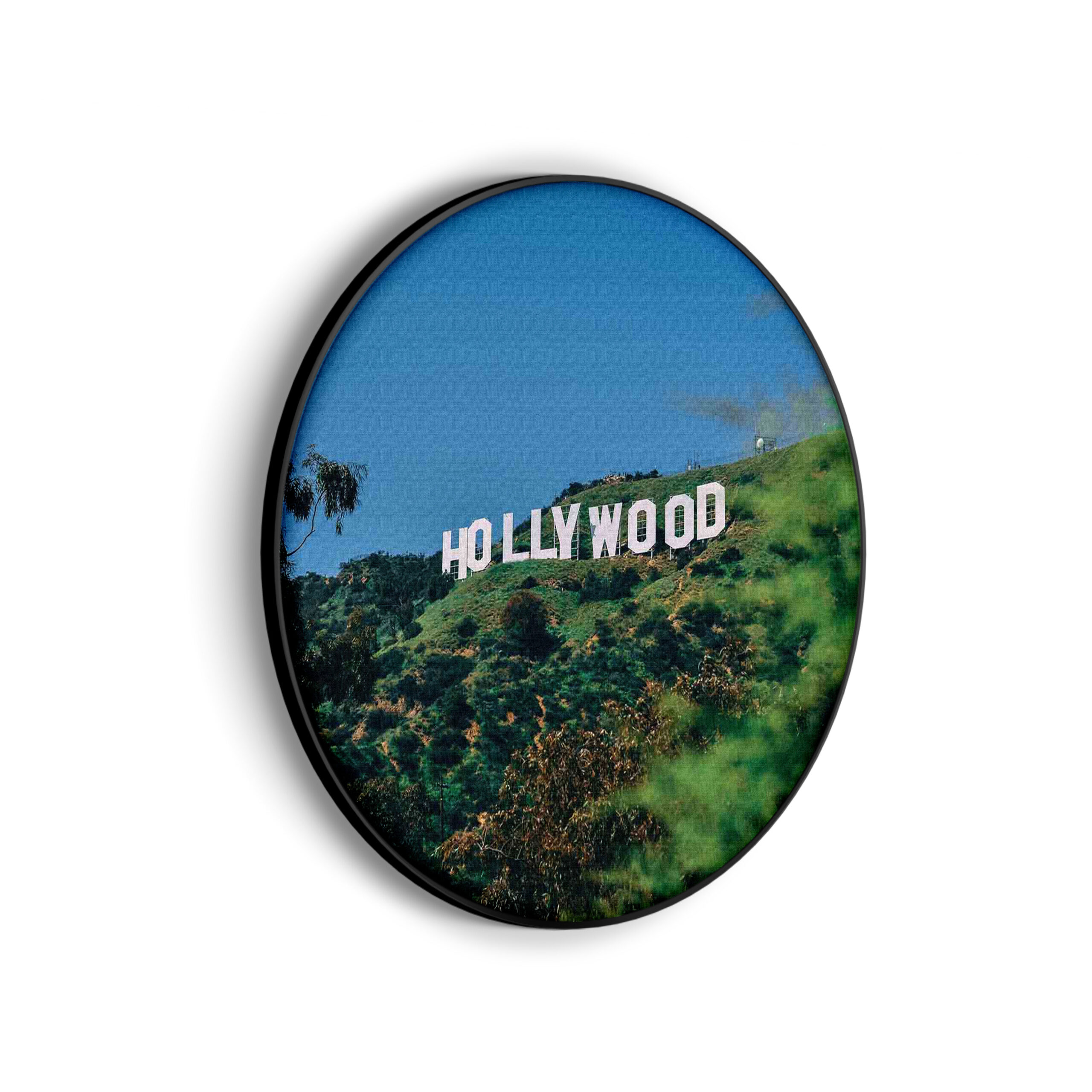 Akoestisch Schilderij Hollywood Letters Rond - Muurcirkel Template Vierkant Rond Steden 40 scaled 1
