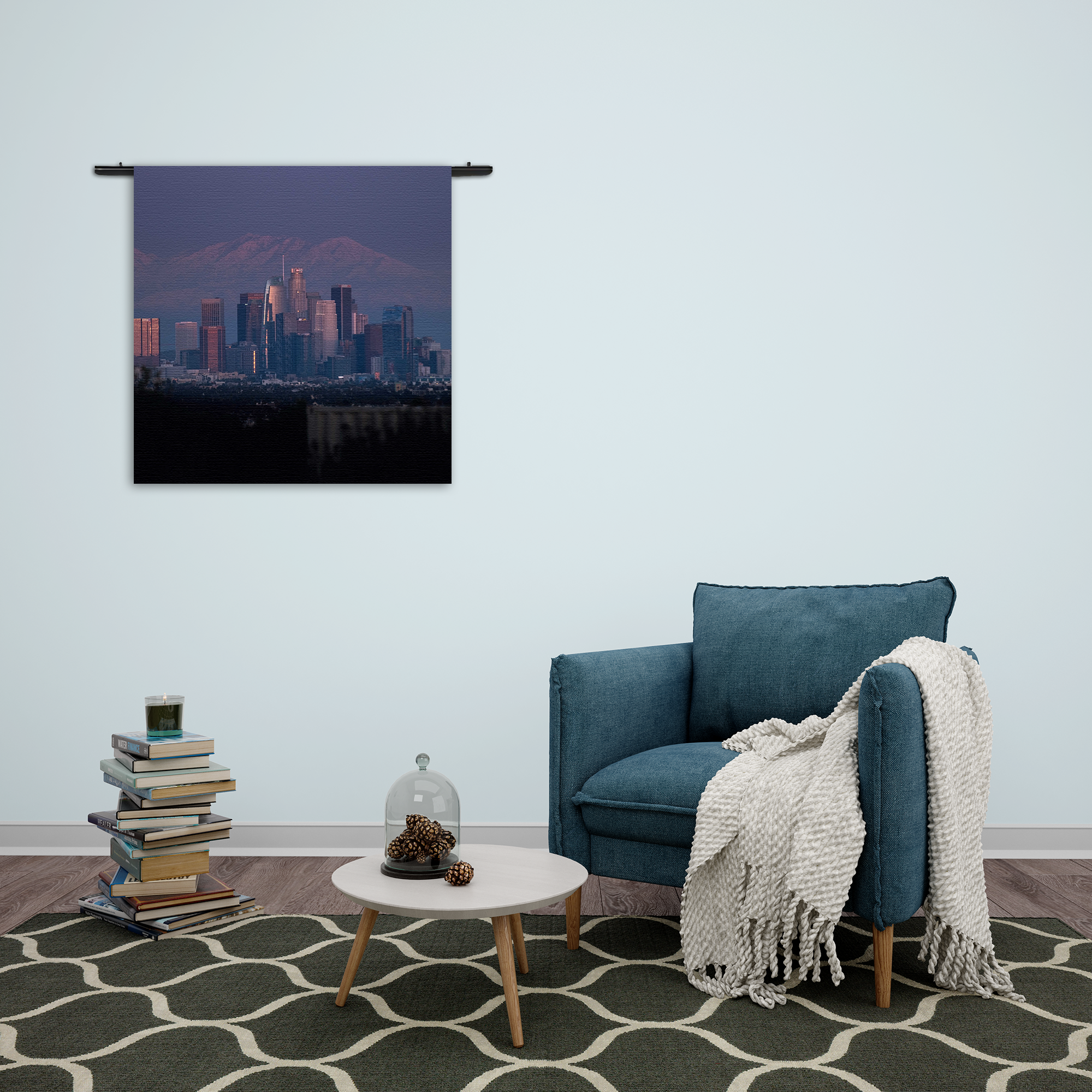 Wandkleed Los Angeles Rechthoek Vierkant Template Vierkant Rond Steden 47 2