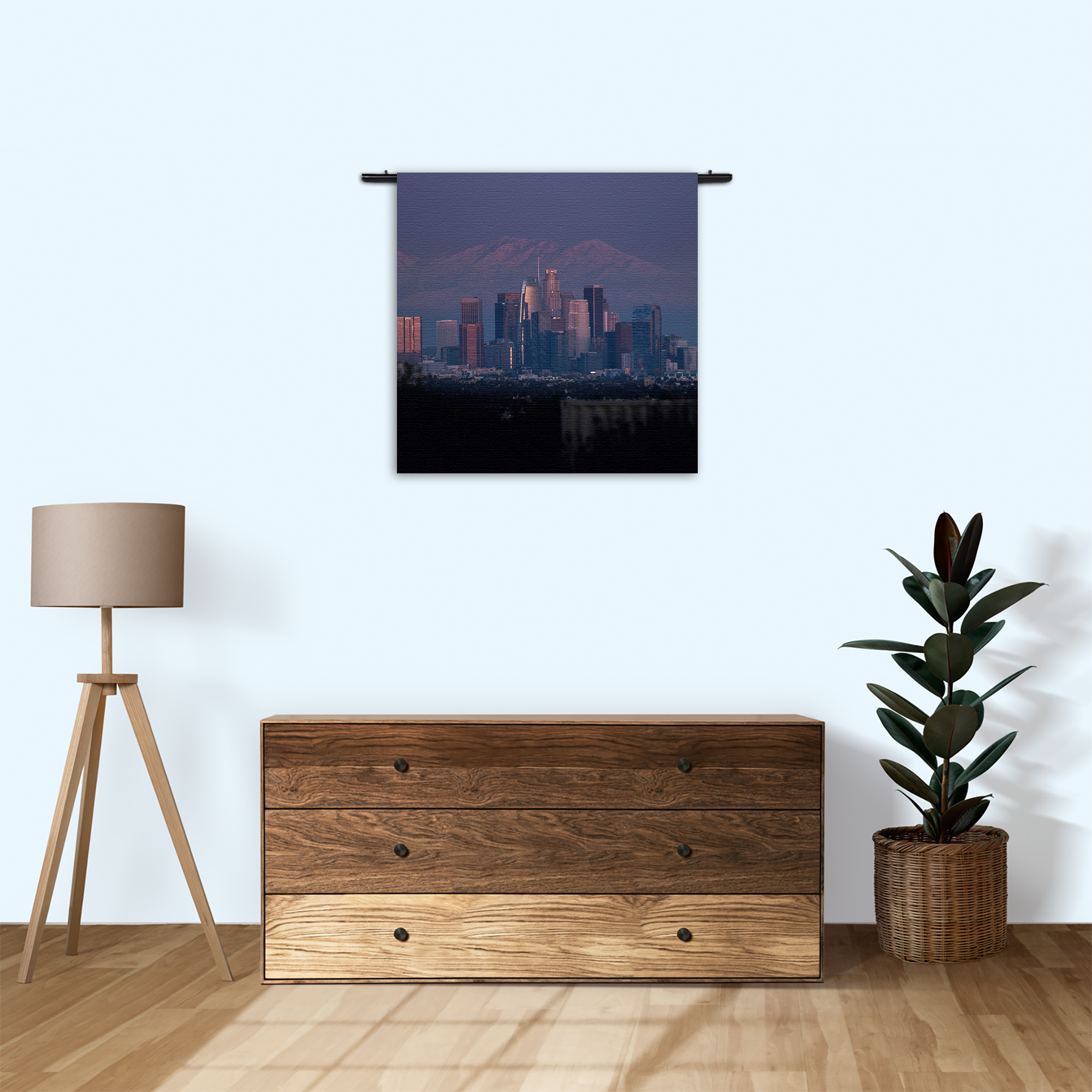 Wandkleed Los Angeles Rechthoek Vierkant Template Vierkant Rond Steden 47 3