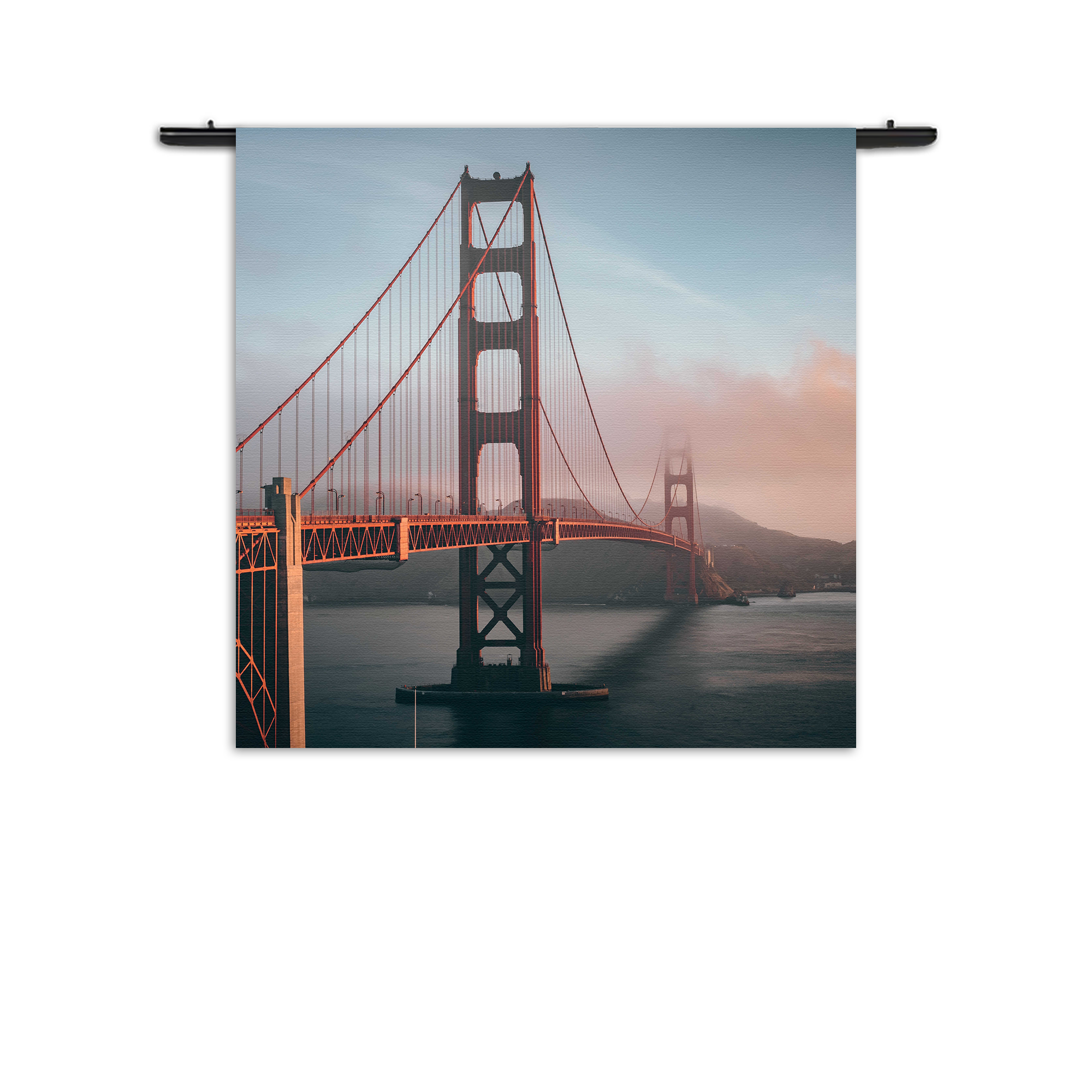 Wandkleed Golden Gate Bridge San Francisco Rechthoek Vierkant