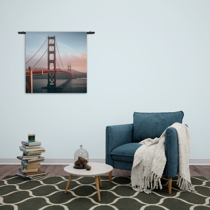 Wandkleed Golden Gate Bridge San Francisco Rechthoek Vierkant Template Vierkant Rond Steden 49 2