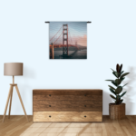 Wandkleed Golden Gate Bridge San Francisco Rechthoek Vierkant Template Vierkant Rond Steden 49 3