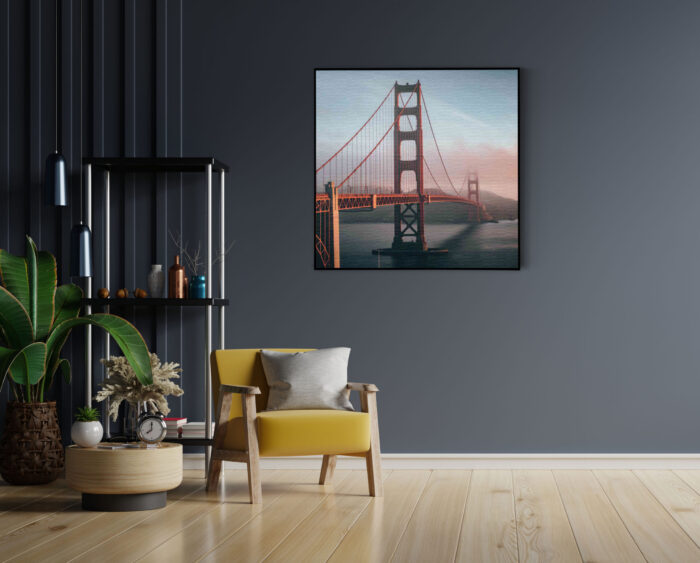 Akoestisch Schilderij Golden Gate Bridge San Francisco Vierkant Template Vierkant Rond Steden 49. 1 1 scaled 1