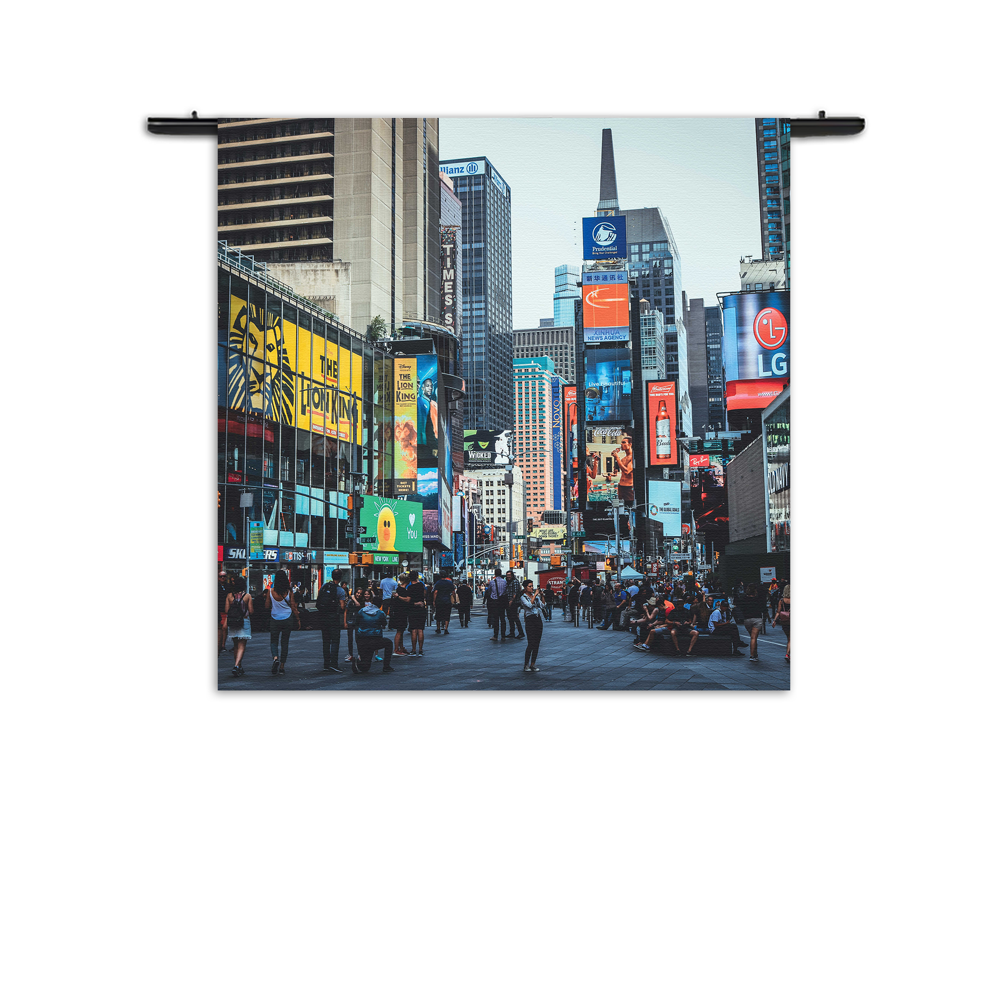 Wandkleed Times Square New York Rechthoek Vierkant