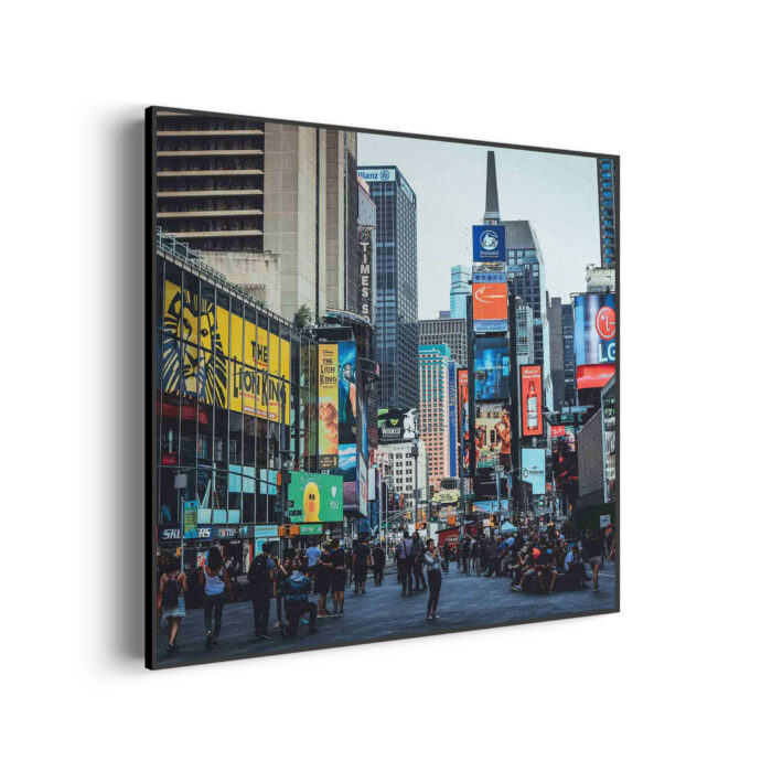 Akoestisch Schilderij Times Square New York Vierkant Template Vierkant Rond Steden 51. 2 1 scaled 1