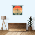 Template_Vierkant_Rond_Steden_55-3 Wandkleed San Francisco 1976 Golden Gate Bridge Rechthoek Vierkant Template Vierkant Rond Steden 55 3