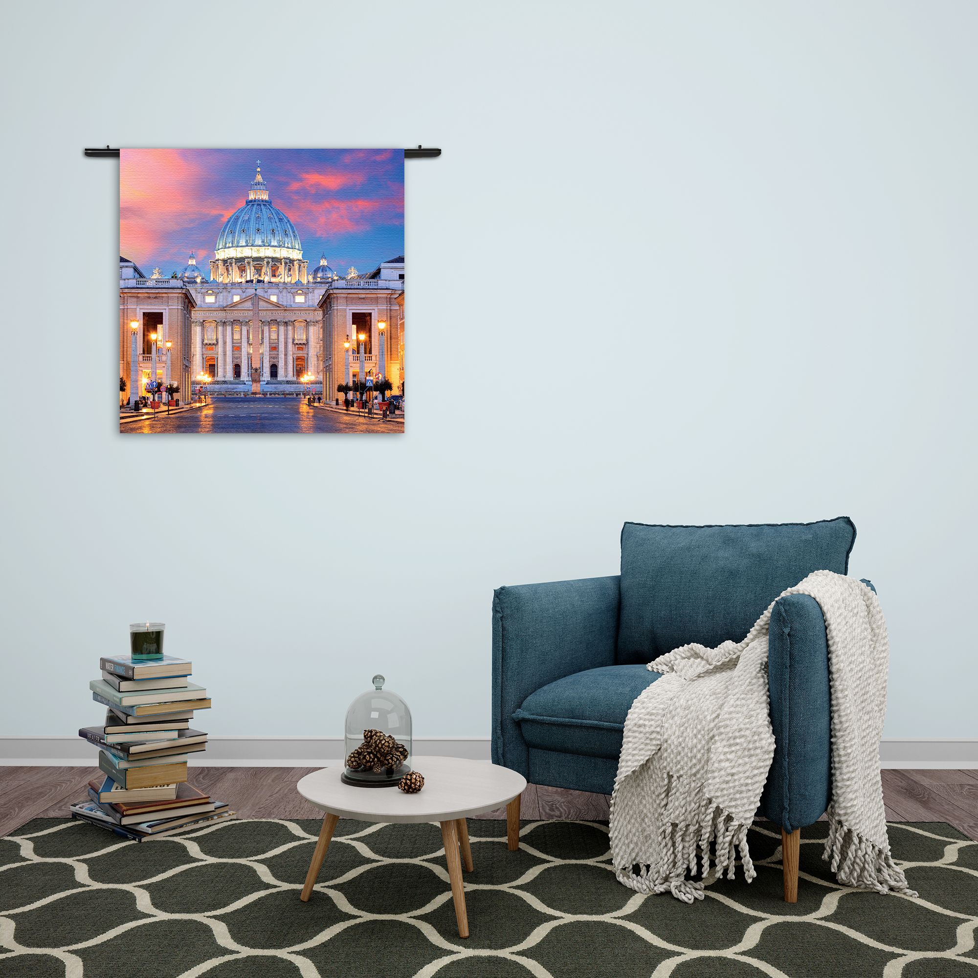 Wandkleed Het Vaticaan Rechthoek Vierkant Template Vierkant Rond Steden 56 2