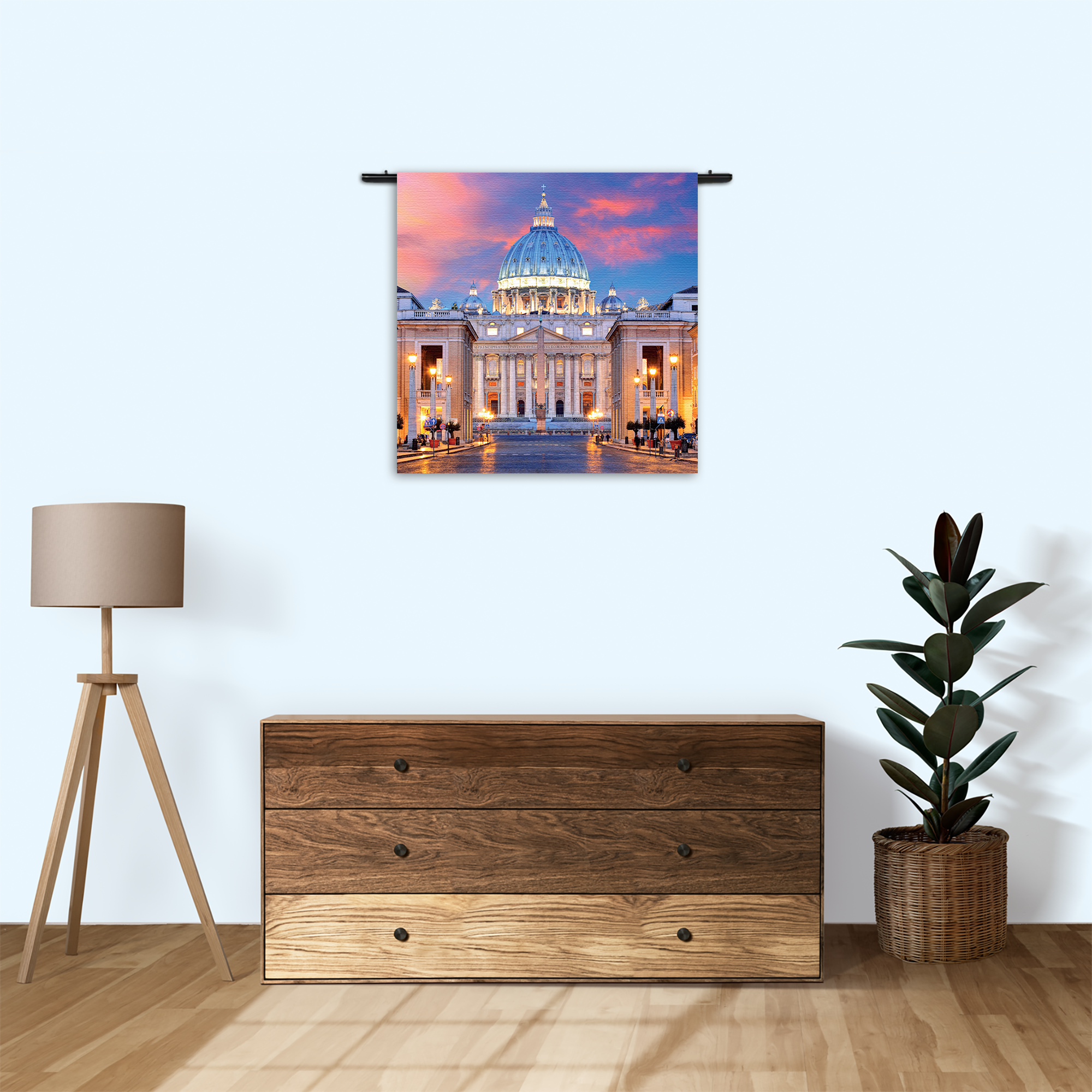 Wandkleed Het Vaticaan Rechthoek Vierkant Template Vierkant Rond Steden 56 3