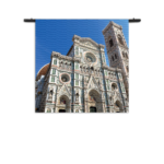 Wandkleed De Kathedraal Van Florence Duomo Vooraanzicht Rechthoek Vierkant