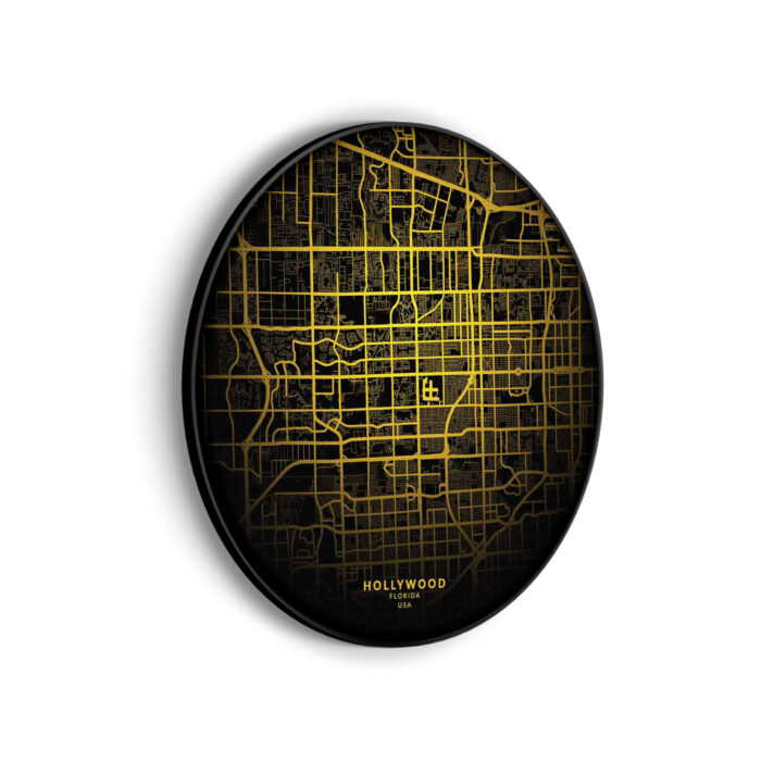 Akoestisch Schilderij Hollywood Plattegrond Zwart Geel Rond - Muurcirkel Template Vierkant Rond Steden 72 1 scaled 1