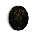Akoestisch Schilderij Sittard Plattegrond Zwart Geel Rond - Muurcirkel Template Vierkant Rond Steden 77 scaled 1