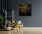 Akoestisch Schilderij Turin Turijn Plattegrond Zwart Geel Vierkant Template Vierkant Rond Steden 91 3 scaled 1