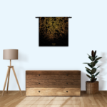 Wandkleed Rome Plattegrond Zwart Geel Rechthoek Vierkant Template Vierkant Rond Steden 92 3