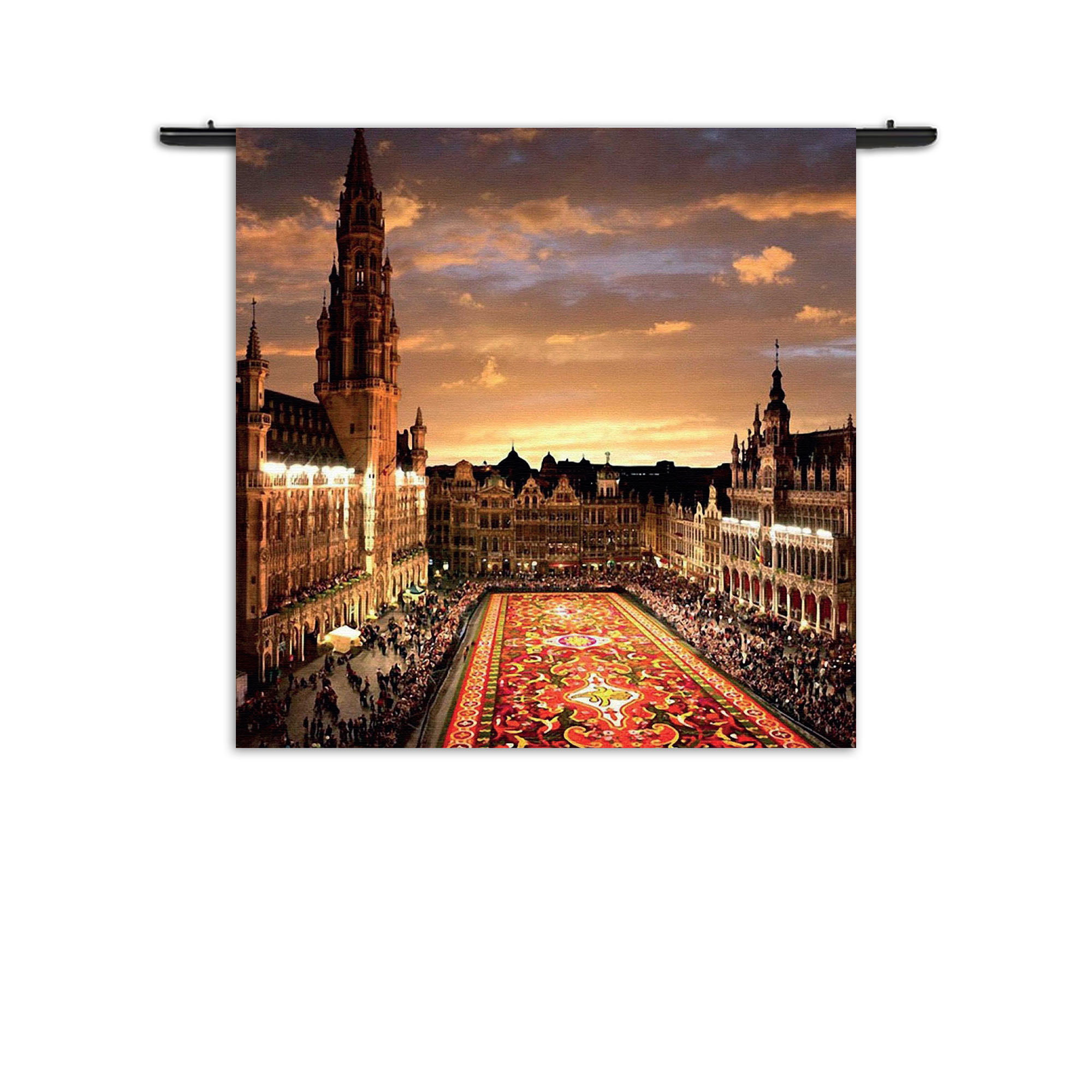Wandkleed Grote Markt Brussel Rechthoek Vierkant