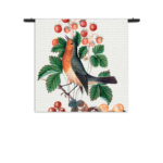 Wandkleed Prent Natuur Vogel en Bloemen 11 Rechthoek Vierkant