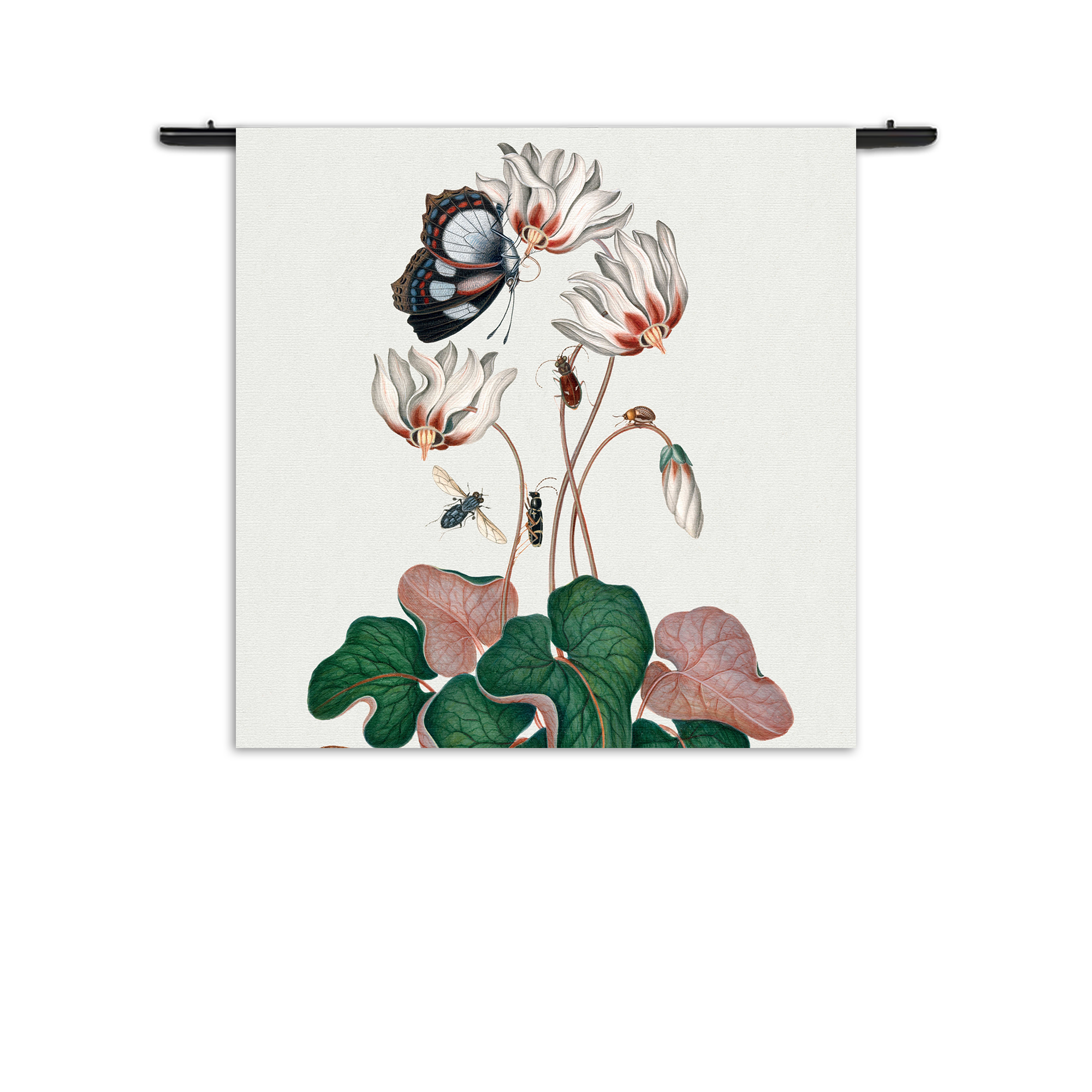 Template_Vierkant_Rond_Vintage_12-1 Wandkleed Prent Natuur Vogel en Bloemen 12 Rechthoek Vierkant