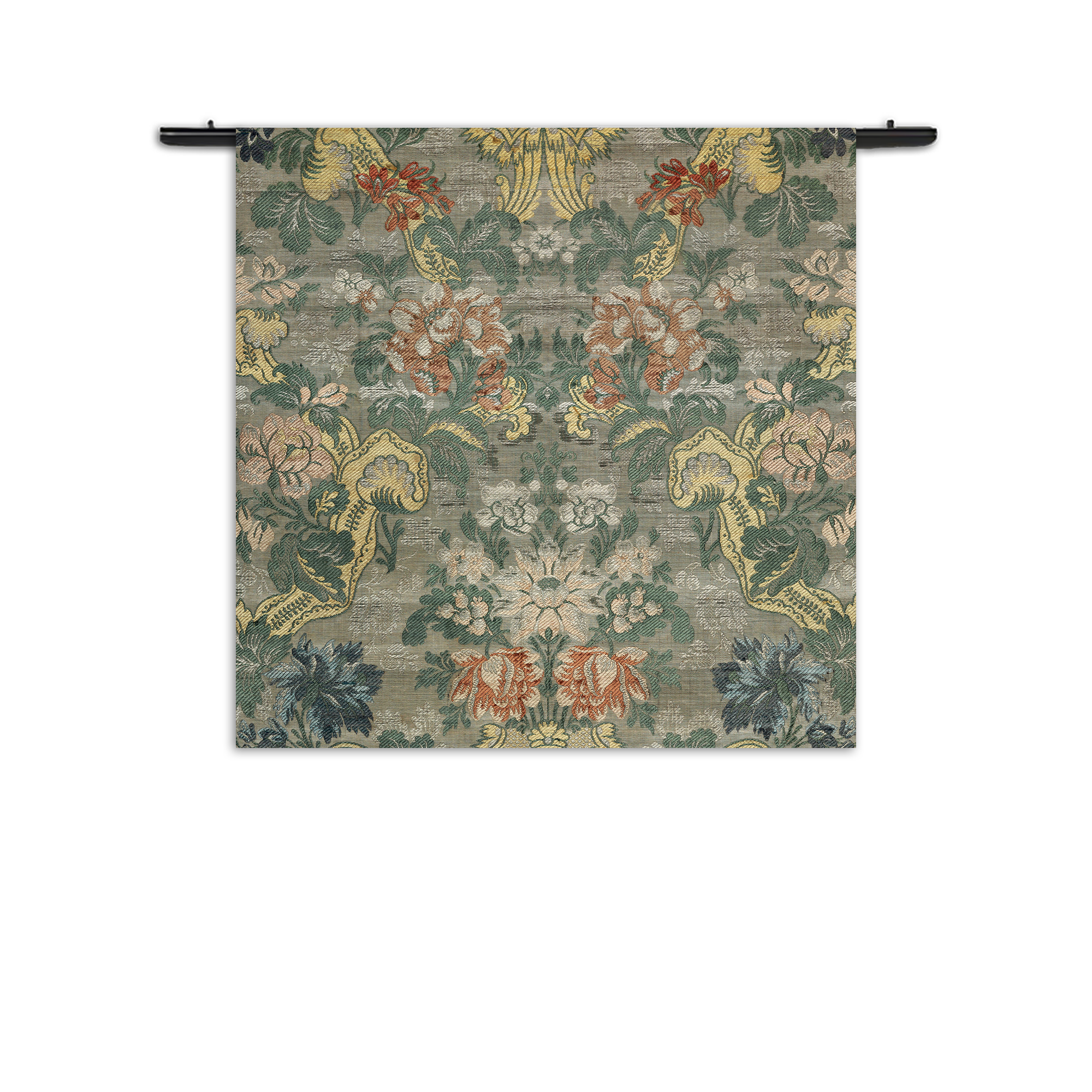 Wandkleed Vintage Print Rechthoek Vierkant