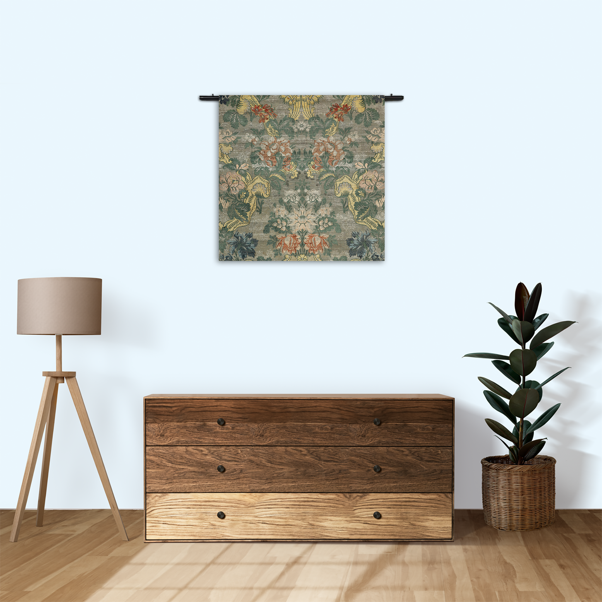 Wandkleed Vintage Print Rechthoek Vierkant Template Vierkant Rond Vintage 18 3