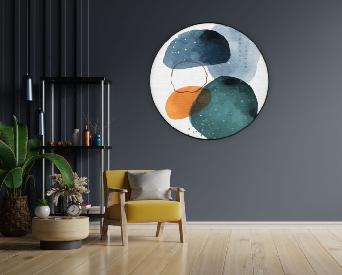 Akoestisch Schilderij Scandinavisch Kleurrijk Rond - Muurcirkel Template Vierkant Rond abstract 08 1 1 scaled 1