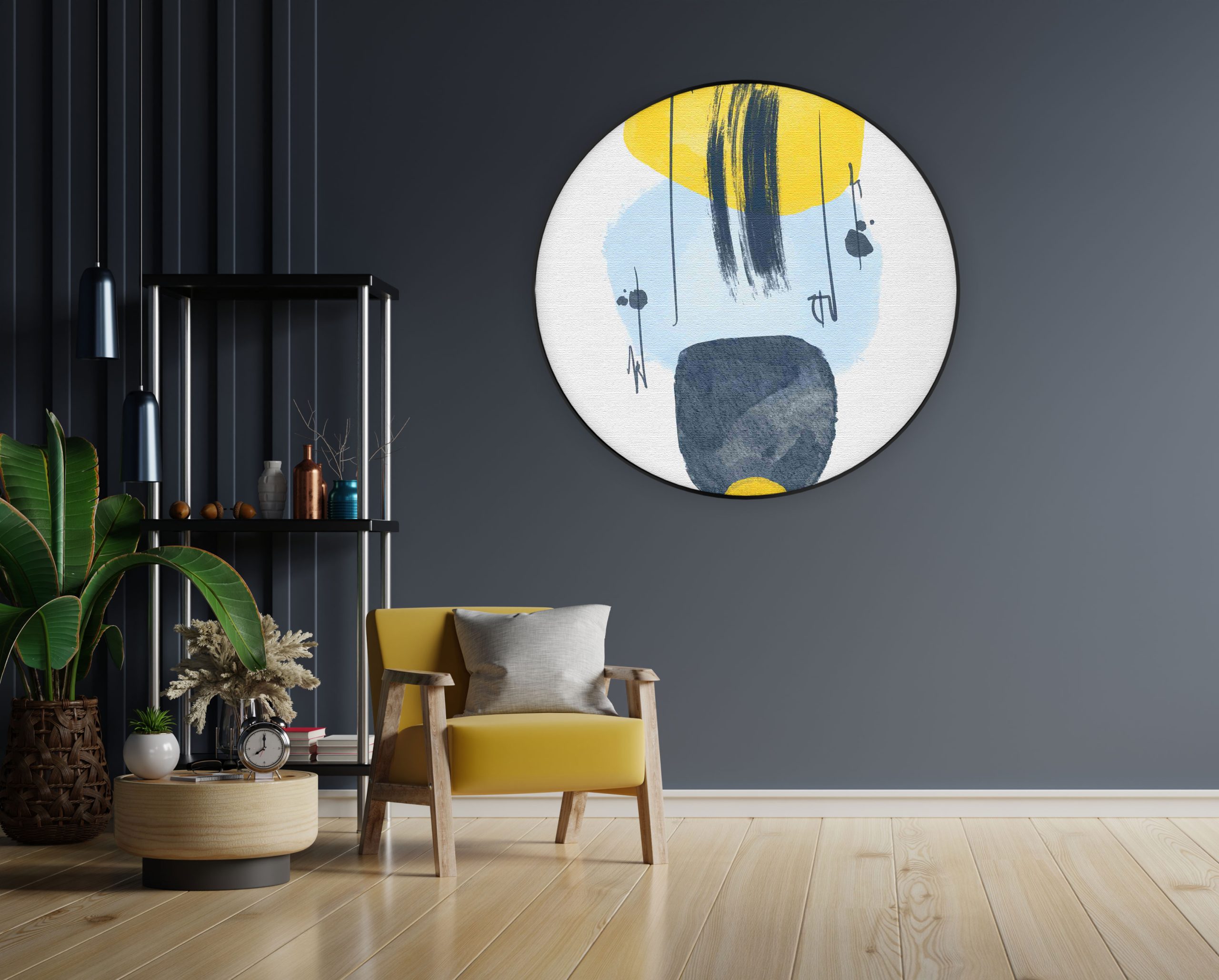 Akoestisch Schilderij Scandinavisch patroon Rond - Muurcirkel Template Vierkant Rond abstract 22 1 1 scaled 1