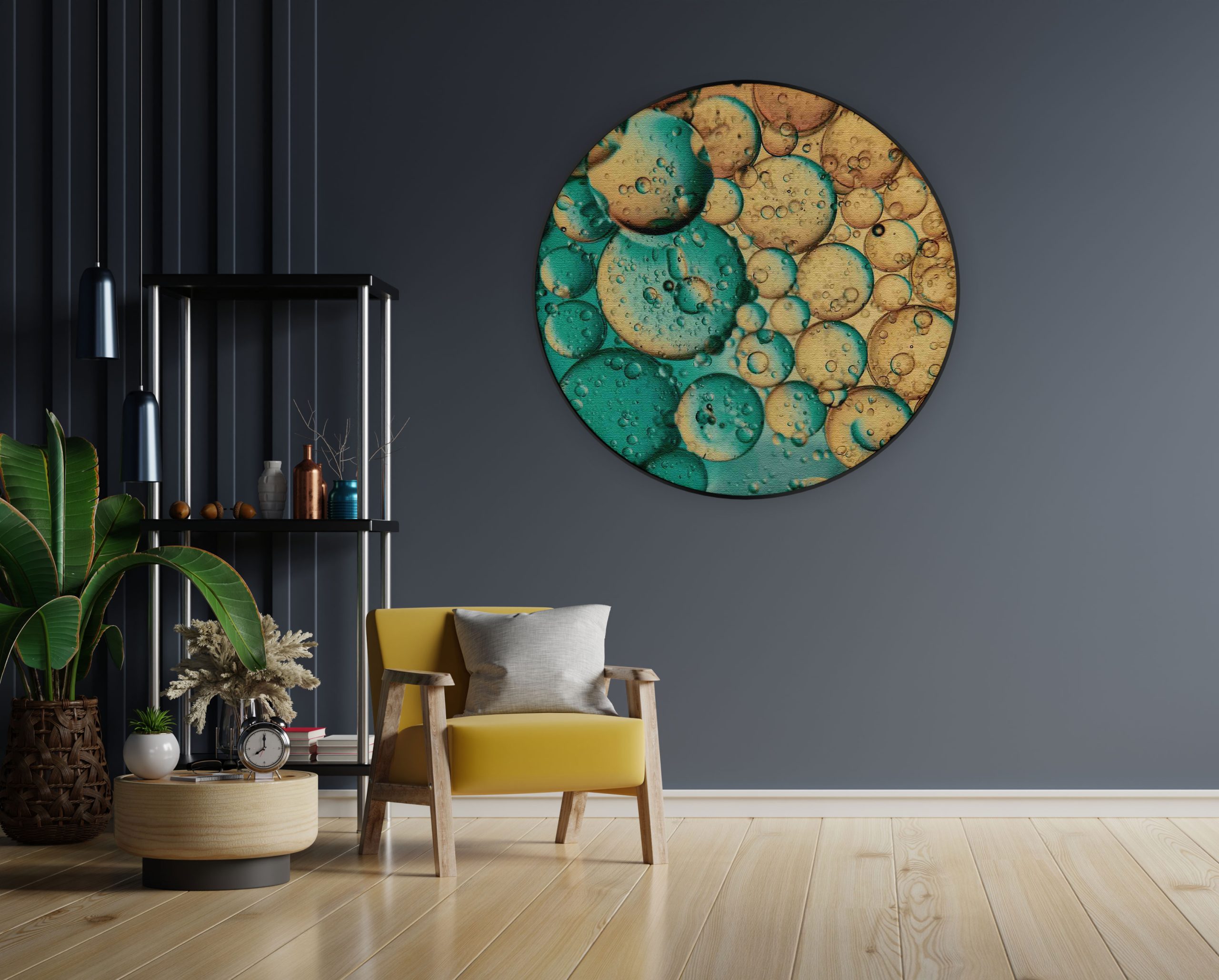 Akoestisch Schilderij Cube Pattern Rond - Muurcirkel Template Vierkant Rond abstract 30 1 1 scaled 1