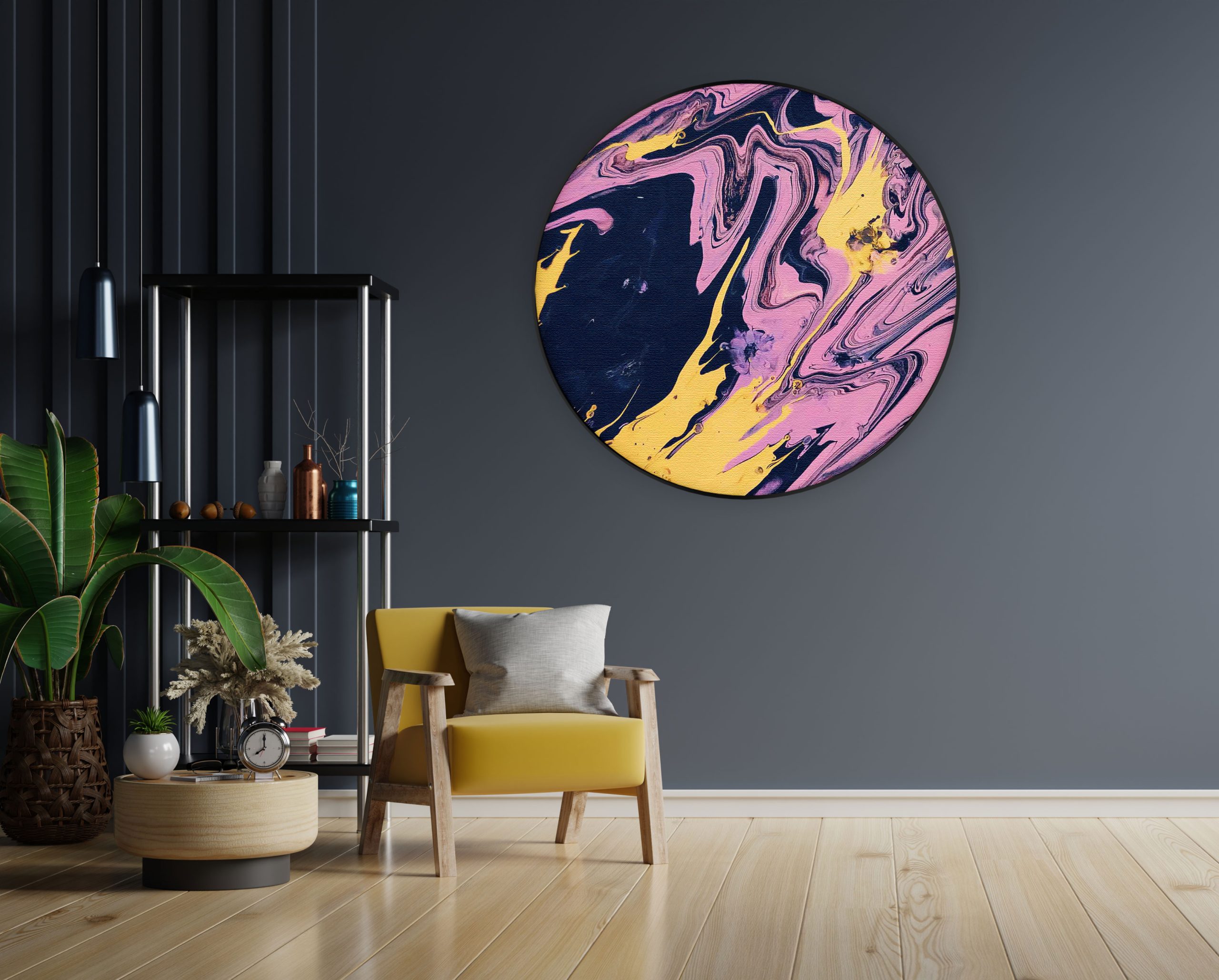 Akoestisch Schilderij Moderne Kunst Rond - Muurcirkel Template Vierkant Rond abstract 36 1 1 scaled 1