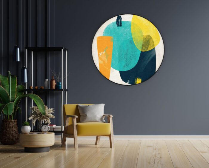 Akoestisch Schilderij Kleurrijk Abstract 02 Rond - Muurcirkel Template Vierkant Rond abstract 68 1 1 scaled 1