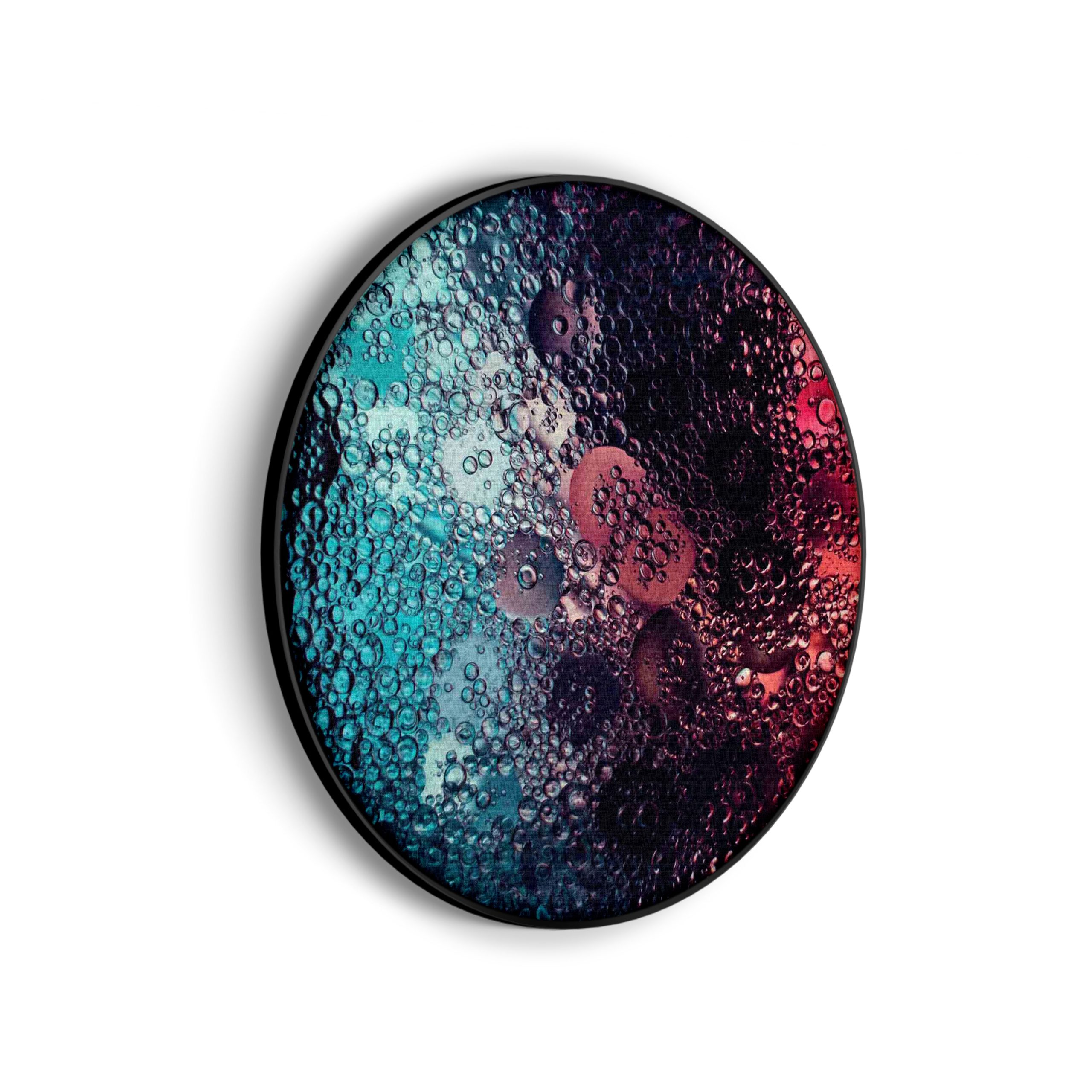 Akoestisch Schilderij Bubbles Art Rond - Muurcirkel Template Vierkant Rond abstract 71 scaled 1